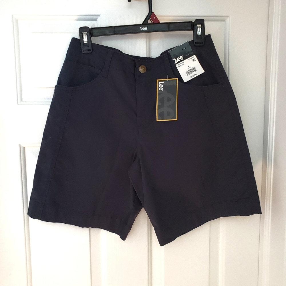 Size 4 Charcoal Black Bermuda Lee Shorts New